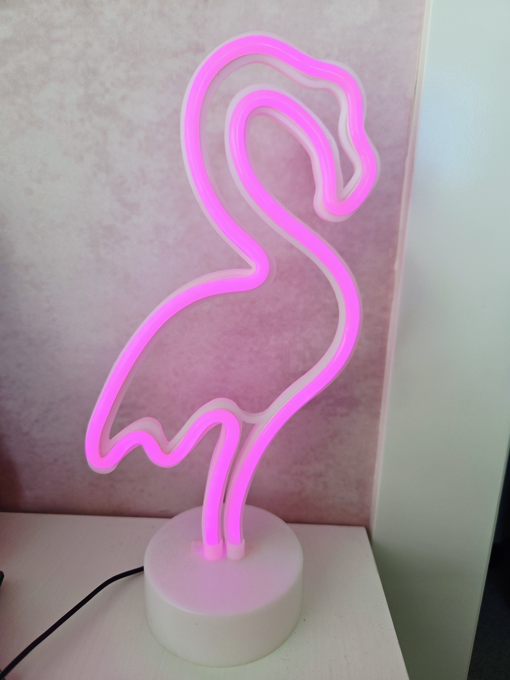 Neon Flamingo LED Table Lamp - Pink